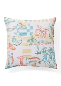 All Over Coastal Outdoor Pillow Set