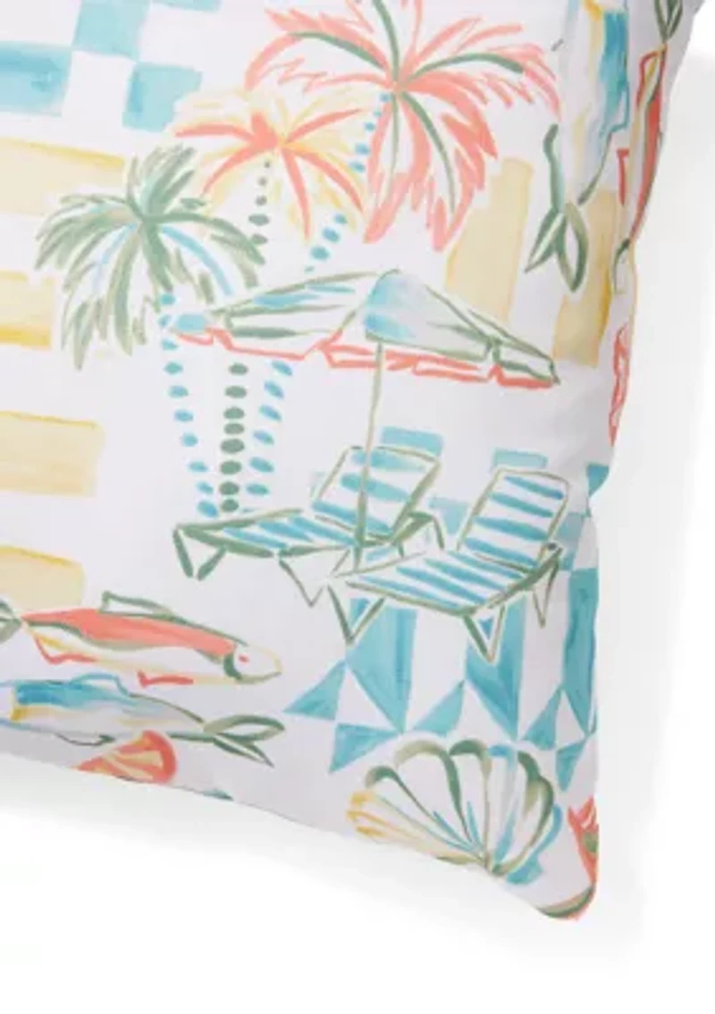 All Over Coastal Outdoor Pillow Set