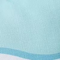 Dog Teal Lumbar Outdoor Pillow with Fringes