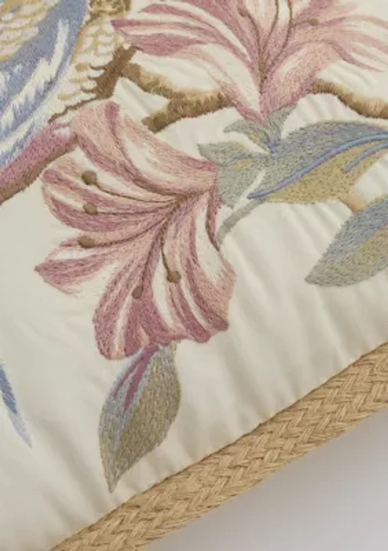 20th Anniversary Pheasant Embroidered Pillow