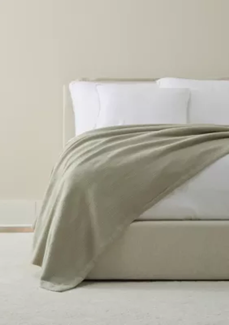 Woven Striped Cotton Blanket Coverlet