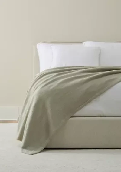 Woven Striped Cotton Blanket Coverlet