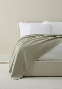 Woven Striped Cotton Blanket Coverlet