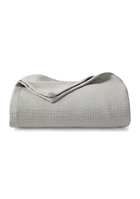 Woven Striped Cotton Blanket Coverlet