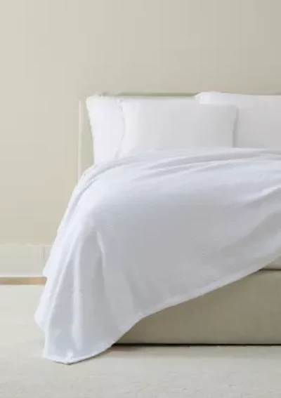 Woven Striped Cotton Blanket Coverlet