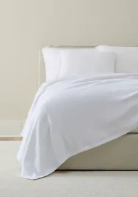 Woven Striped Cotton Blanket Coverlet