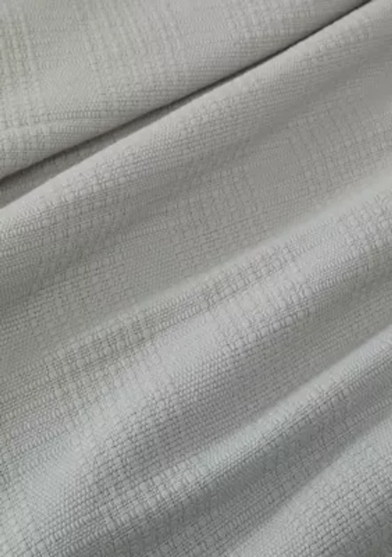 Woven Striped Cotton Blanket Coverlet