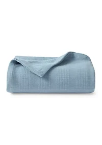 Woven Striped Cotton Blanket Coverlet