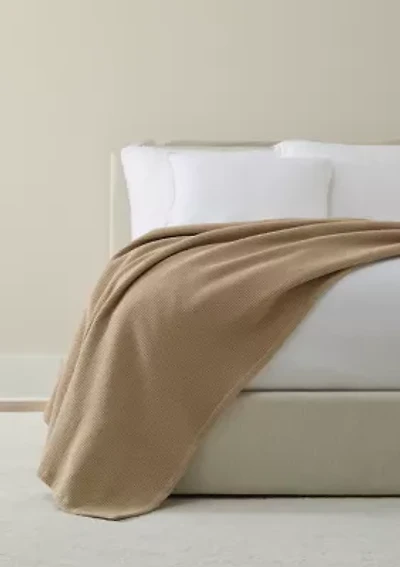 Hotel Collection Luxury Waffle Cotton Blanket
