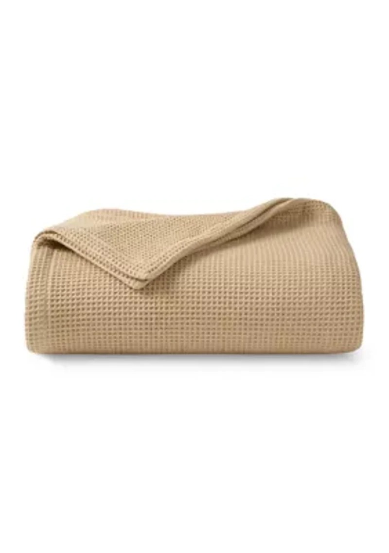 Hotel Collection Luxury Waffle Cotton Blanket