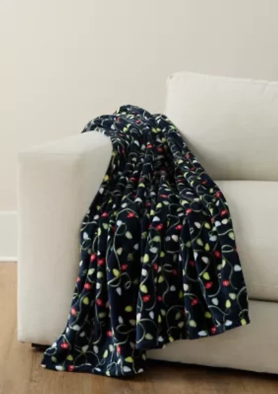 Tangled Lights Plush Throw Blanket