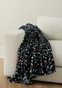 Tangled Lights Plush Throw Blanket