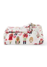 Nutcracker Plush Throw Blanket