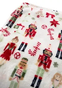 Nutcracker Plush Throw Blanket