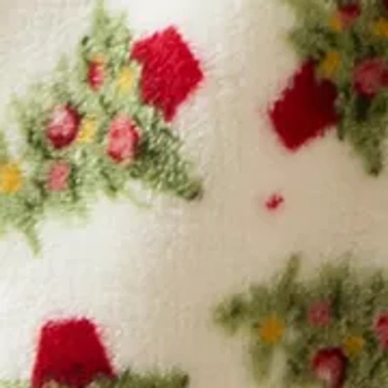 Tossed Trees Plush Throw Blanket