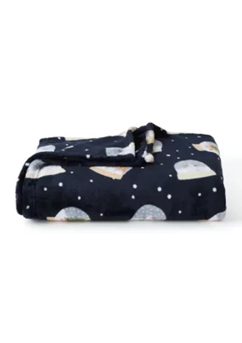 Snowglobe Plush Throw Blanket