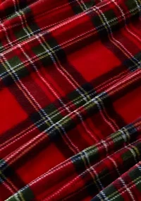 Red Tartan Plaid Plush Blanket
