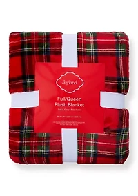 Red Tartan Plaid Plush Blanket