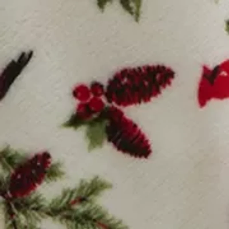 Winter Cardinal Plush Blanket