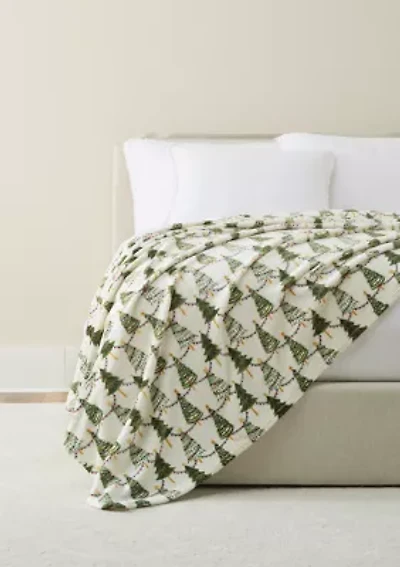 Christmas Tree Plush Blanket