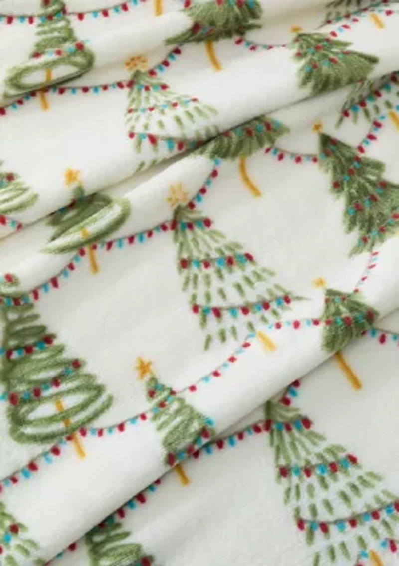 Christmas Tree Plush Blanket
