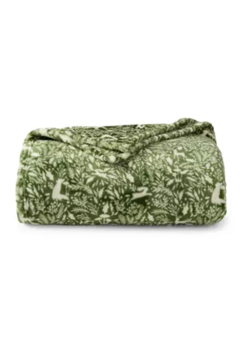 Winter Whimsy Printed Plush Blanket