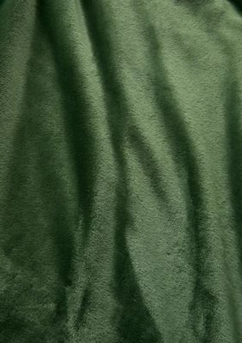 Solid Holiday Plush Throw Blanket