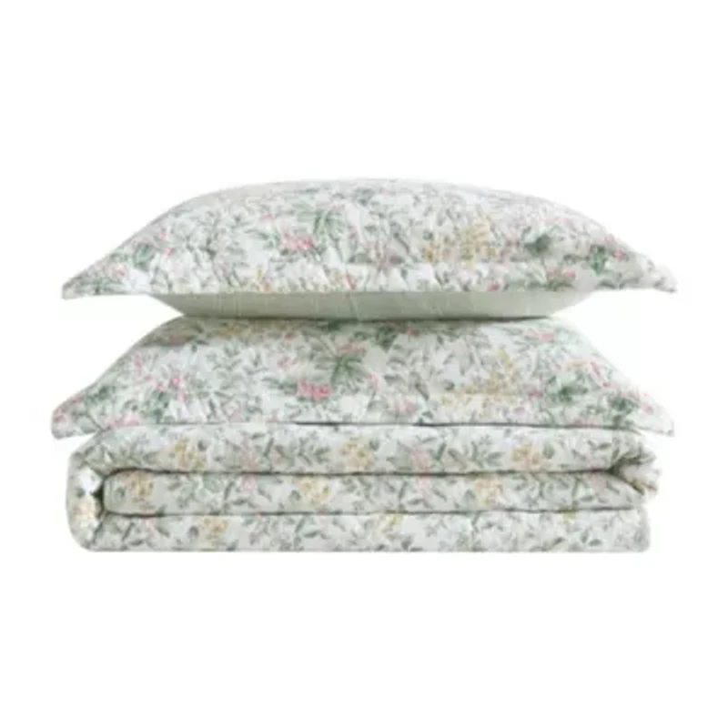 Bramble Floral Cotton Quilt Set