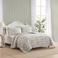 Bramble Floral Cotton Quilt Set