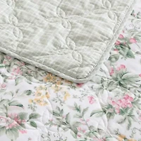 Bramble Floral Cotton Quilt Set