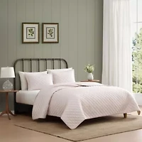 Tessas Ticking Stripe Cotton Quilt Set