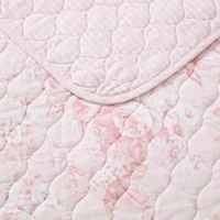 Toile Delightful Cotton Quilt Set