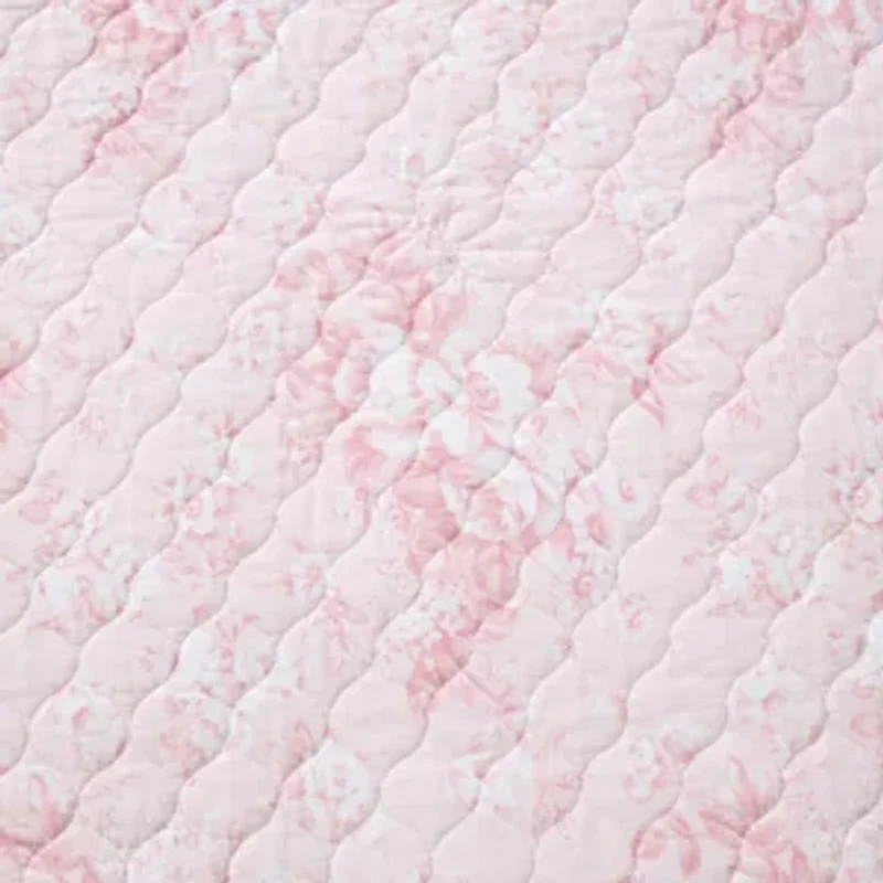 Toile Delightful Cotton Quilt Set