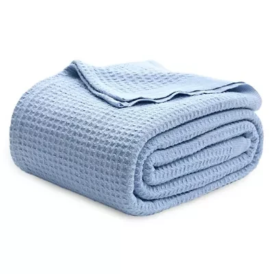Cotton Waffle Weave Blanket