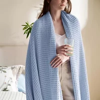 Cotton Waffle Weave Blanket