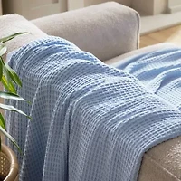 Cotton Waffle Weave Blanket