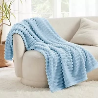 GentleSoft™ Wide Ribbed Plush Blanket
