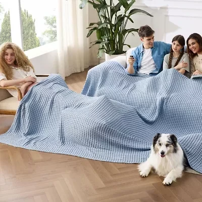 Cooling  Bamboo Waffle Blanket