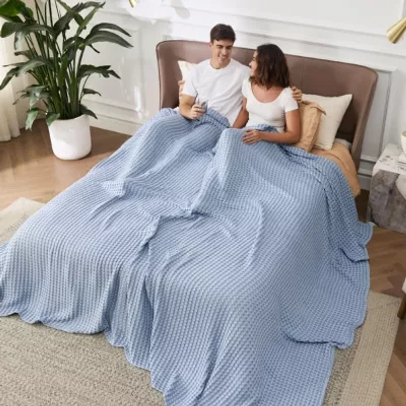 Cooling  Bamboo Waffle Blanket