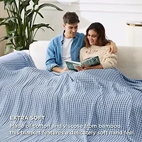 Cooling  Bamboo Waffle Blanket