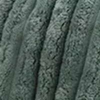 Ribbed Sherpa Heated Reversible Throw Blanket