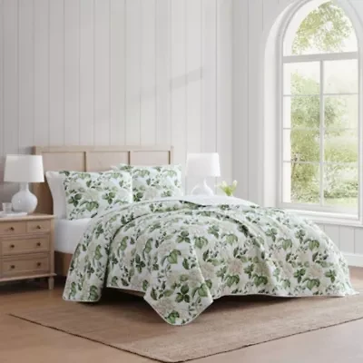 Hydrangea Floral Cotton Quilt Set