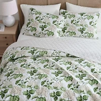 Hydrangea Floral Cotton Quilt Set