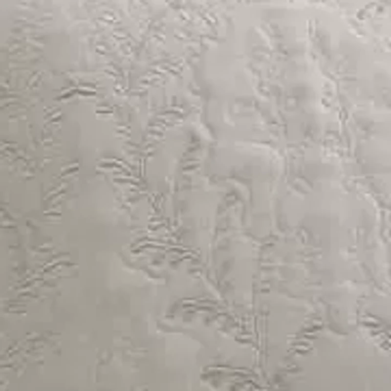 Fern Embroidery Microfiber Quilt Set