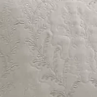 Fern Embroidery Microfiber Quilt Set