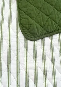 Ticking Stripe Cotton Quilt Set