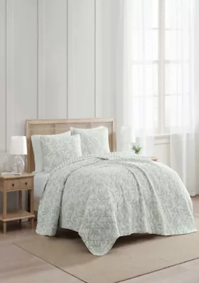Murray Leaves Cotton Quilt Set