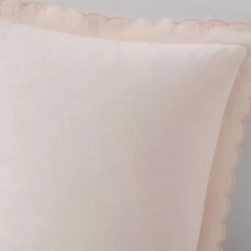 Signature Scallop Cotton Blend Sham Set