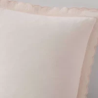 Signature Scallop Cotton Blend Sham Set