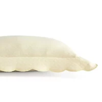 Signature Scallop Cotton Blend Decorative Pillow